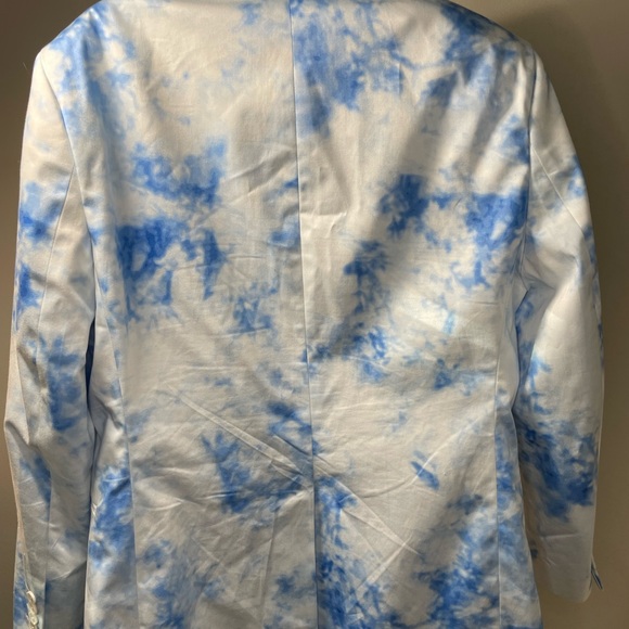 JF J Ferrar Men’s sky blue cloud blazer jacket stretch slim fit 2 button. 44R - Picture 2 of 4